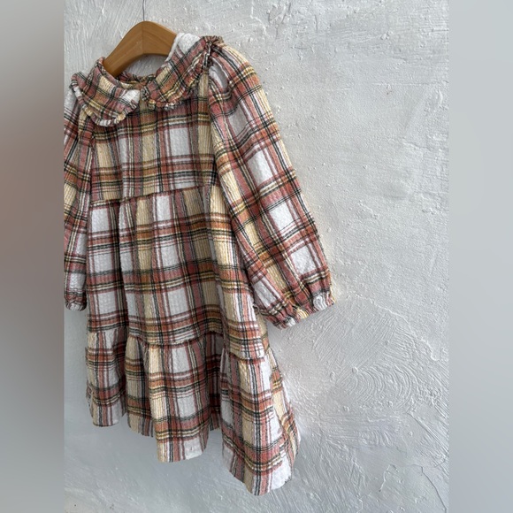 Zara plaid collared dress size 4-5Y - Picture 2 of 10